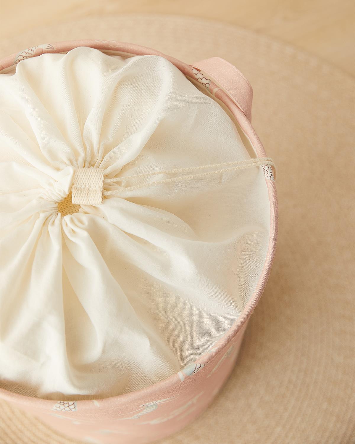 Çocuk Odası Ağzı Büzgülü Deniz Kızı Oyuncak Sepeti 36 x 48 cm