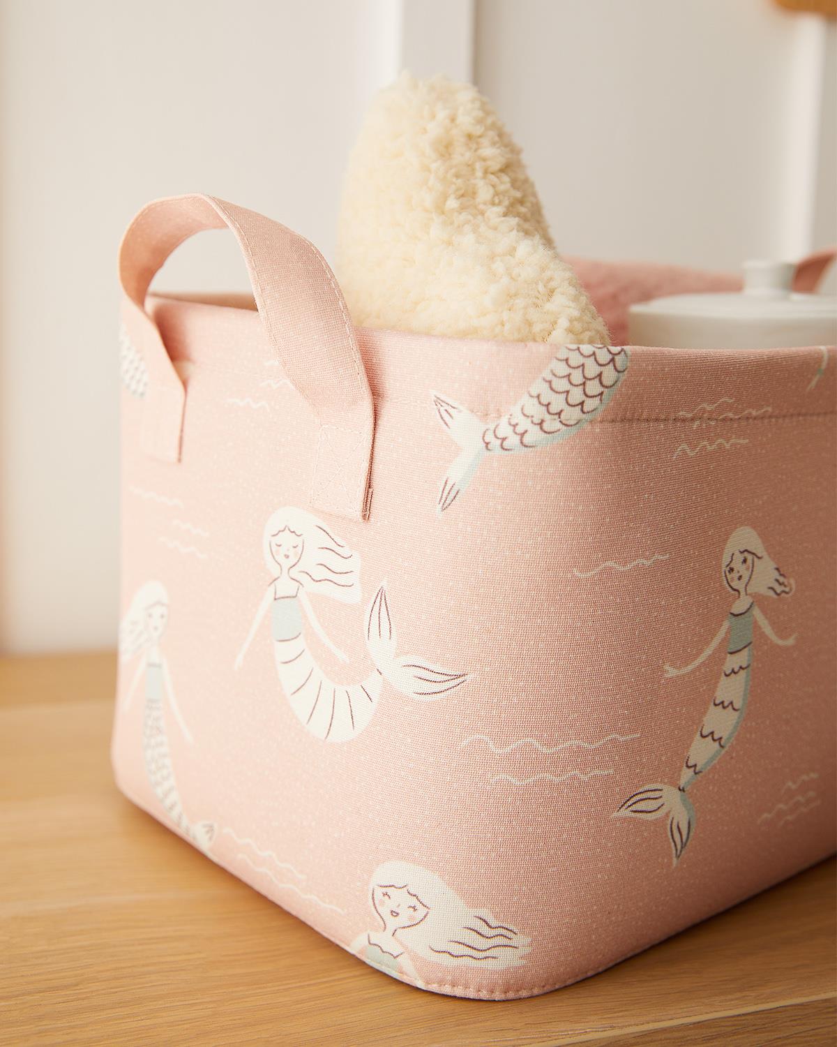 Çocuk Odası Deniz Kızı Sepet 30 x 21 x 18 cm