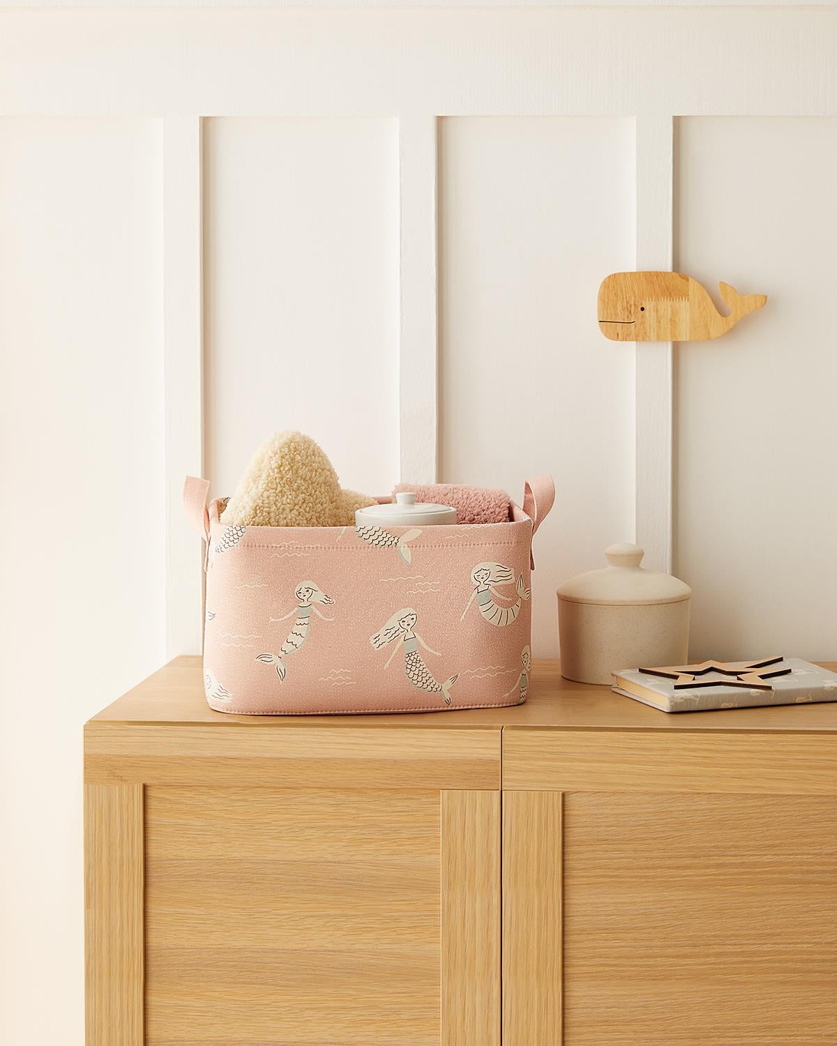 Çocuk Odası Deniz Kızı Sepet 30 x 21 x 18 cm