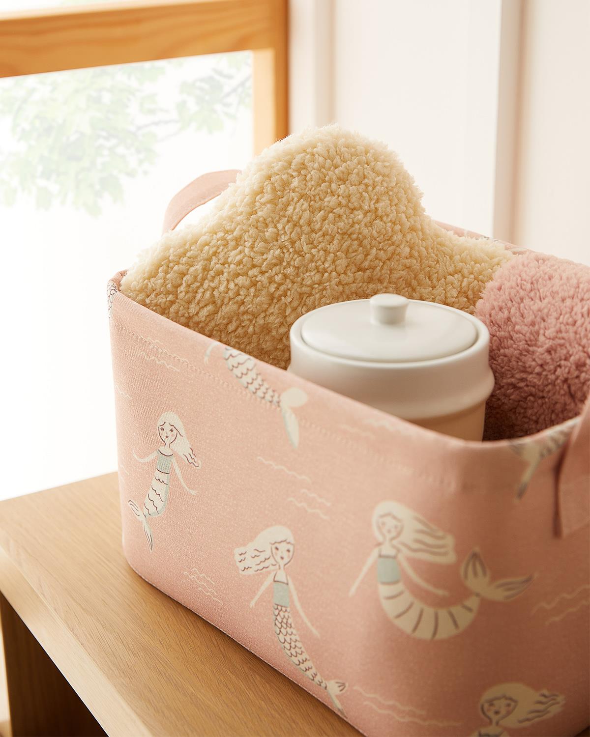 Çocuk Odası Deniz Kızı Sepet 30 x 21 x 18 cm