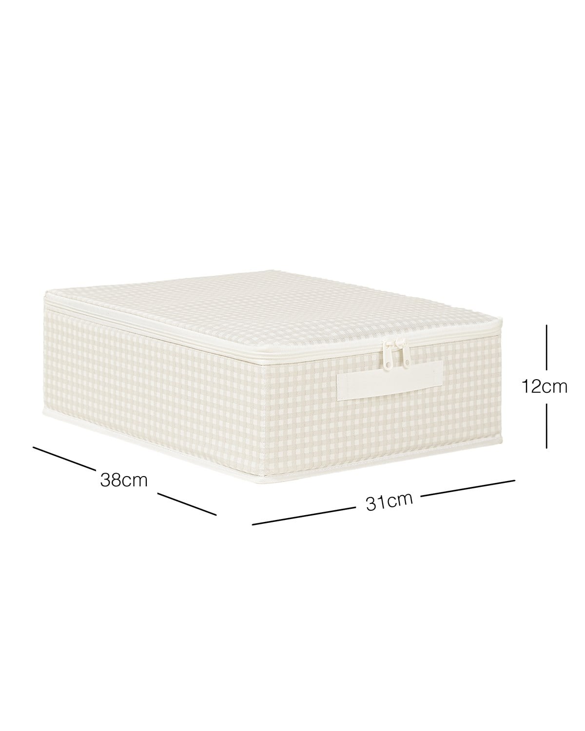 Gri Pötikare Destekli Kutu Hurç 31 x 38 x 12 cm