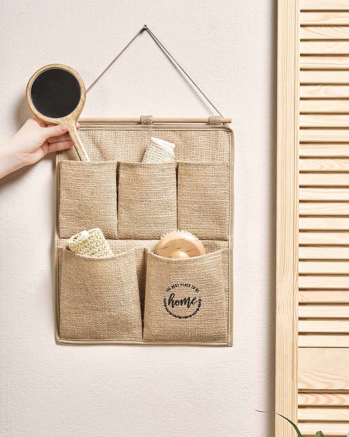 2 Katlı Home Jüt Duvar Tipi Düzenleyici 35 x 45 cm