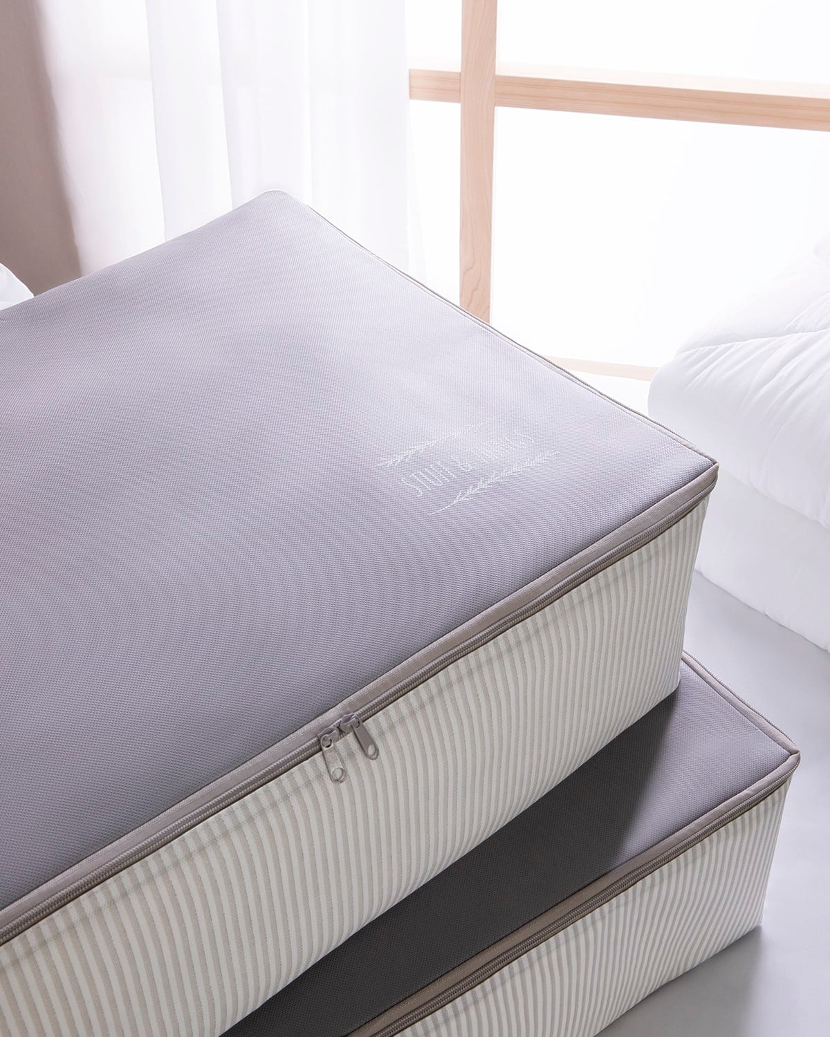 2li Gri Renk Stuff & Things Baza Altı Hurç Set