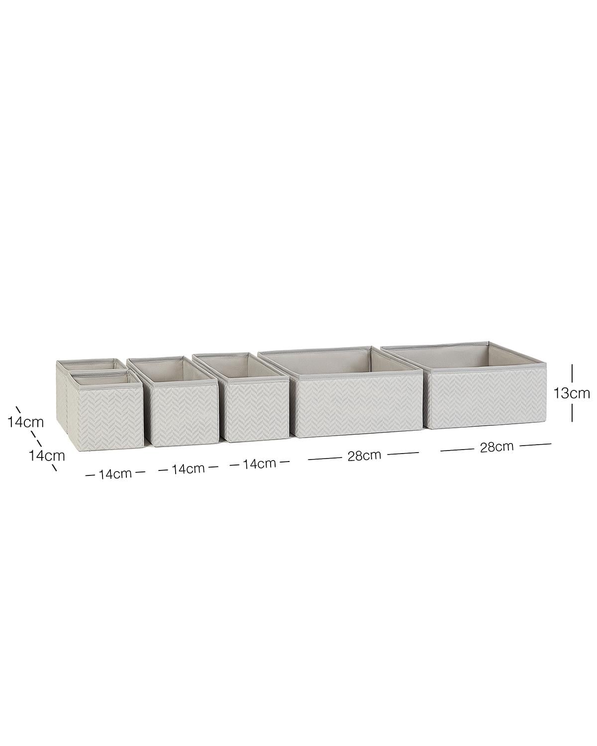 6lı Gri Balıksırtı Çekmece İçi Düzenleyici Kutu 2 Adet 28 x 28 x 13 / 2 Adet 28 x 14 x 13 / 2 Adet 14 x 14 x 13 cm
