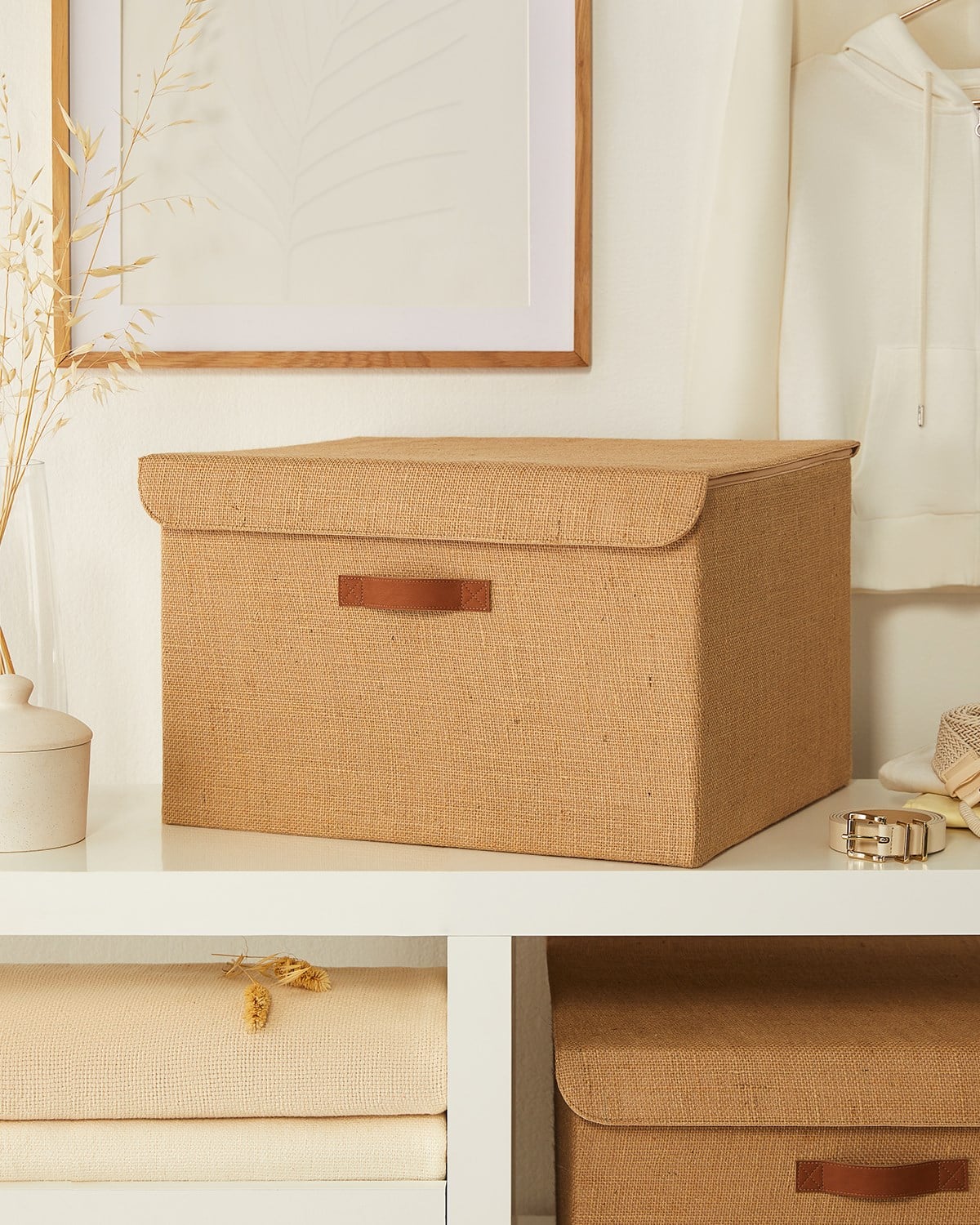 Jüt Kapaklı Kutu 48 x 40 x 30 cm