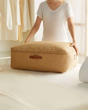 2li Büyük Boy Jüt Baza Altı Hurç Set 62 x 46 x 22 cm