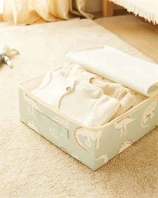 2li Çocuk Odası Dinozor Destekli Kutu Hurç Set 31 x 38 x 12 cm