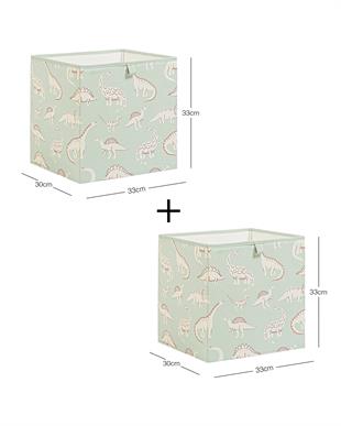 2li Çocuk Odası Dinozor Kutu Set 33 x 30 x 33 cm