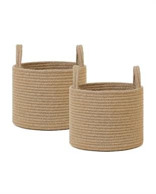 2li Jüt Halat Sepet Set 26 x 22 cm