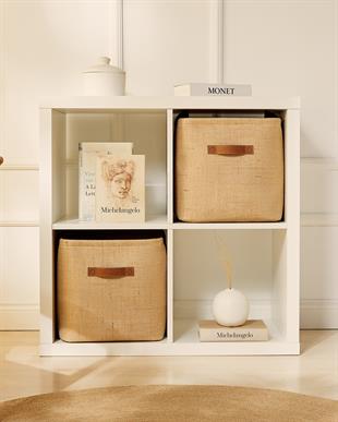 2li Jüt Sepet Set 30 x 30 x 30 cm