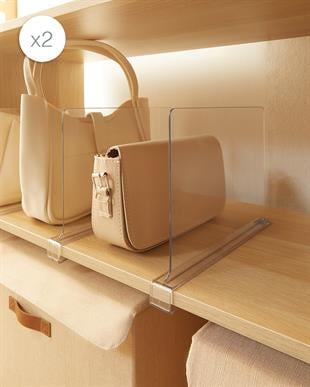 2li Şeffaf Akrilik Çanta Raf Düzenleyici 20 x 30 x 0.29 cm