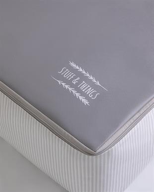 3lü Büyük Boy Gri Renk Stuff & Things Baza Altı Hurç Set 62 x 46 x 22 cm