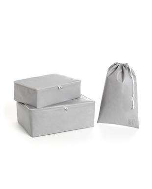 3lü Gri Renk Bavul İçi Düzenleyici Set