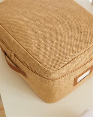 3lü Küçük Boy Jüt Hurç Set 30 x 22 x 18 cm