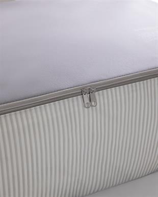 3lü Mega Boy Gri Renk Stuff & Things Baza Altı Hurç Set 74 x 46 x 22 cm