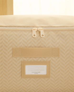 3lü Orta Boy Bej Balıksırtı Hurç Set 52 x 28 x 21 cm