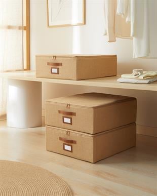 3lü Orta Boy Jüt Destekli Hurç Set 45 x 55 x 18 cm