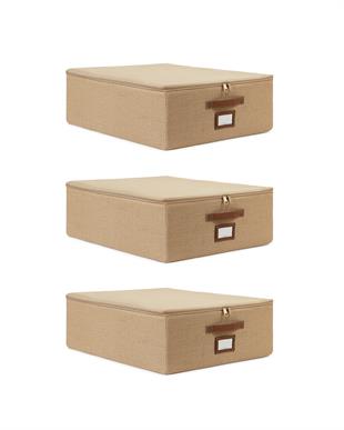 3lü Orta Boy Jüt Destekli Hurç Set 45 x 55 x 18 cm