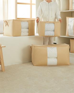 3lü Pvc Pencereli Bej Balıksırtı Hurç Set