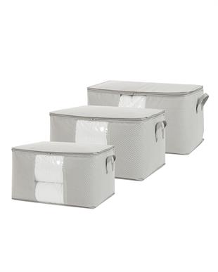 3lü Pvc Pencereli Gri Balıksırtı Hurç Set