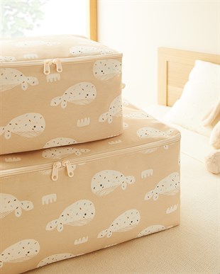 4lü Çocuk Odası Sevimli Balina Hurç Set 2 Adet 30 x 22 x 18 / 2 Adet 52 x 28 x 21 cm