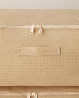 4lü Mega Boy Bej Pötikare Baza Altı Hurç Set 74 x 46 x 22 cm