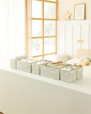 6'lı Çocuk Odası Dinozor Çekmece İçi Düzenleyici Kutu 