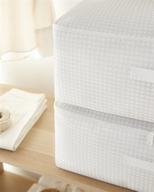 8li Orta Boy Gri Pötikare Hurç Set 52 x 28 x 21 cm