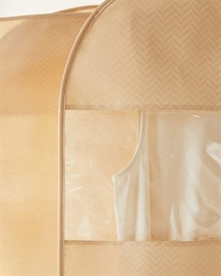Bej Balıksırtı Elbise Kılıfı 60 x 135 cm