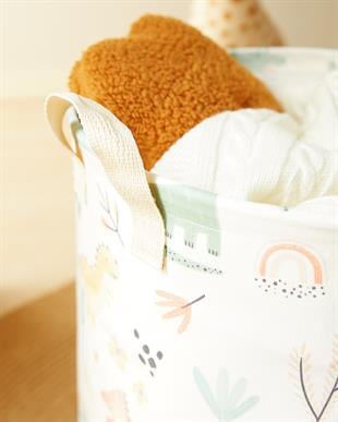 Çocuk Odası Dinozor Desenli Oyuncak Sepeti 33 x 40 cm