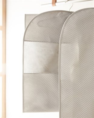 Gri Balıksırtı Elbise Kılıfı 60 x 135 cm