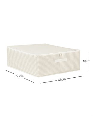 Gri Pötikare Destekli Kutu Hurç 45 x 55 x 18 cm