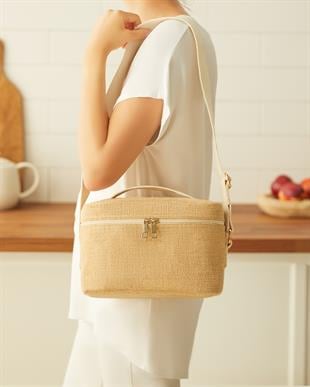 Küçük Boy Jüt Soğuk Tutan Çanta 23 x 16 x 15 cm