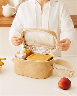 Küçük Boy Jüt Soğuk Tutan Çanta 23 x 16 x 15 cm