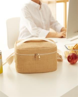 Küçük Boy Jüt Soğuk Tutan Çanta 23 x 16 x 15 cm