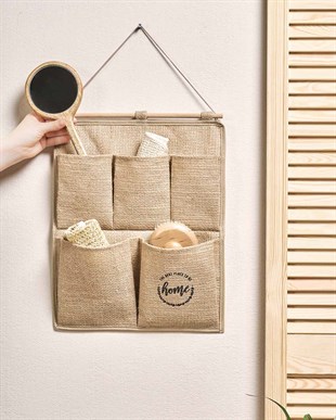 2 Katlı Home Jüt Duvar Tipi Düzenleyici 35 x 45 cm