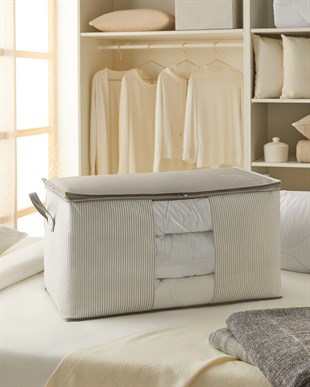 2li Mega Boy Pvc Pencereli Stuff & Things Gri Çizgili Hurç Set