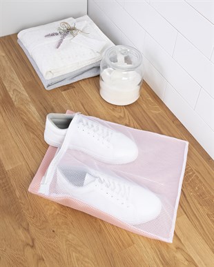 3lü Pembe Renk Ayakkabı Yıkama Filesi Set