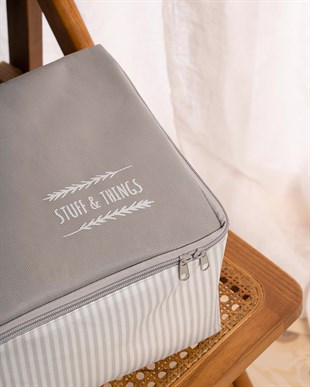 4lü Gri Renk Stuff & Things Hurç Set