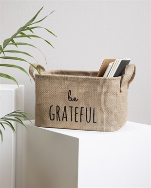 Be Grateful Jüt Sepet 24 x 17 x 14 cm