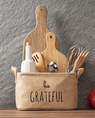 Be Grateful Jüt Sepet 24 x 17 x 14 cm