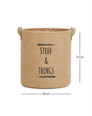 Stuff & Things Jüt Sepet 30 x 31 cm