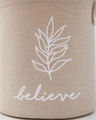 Bej Renk Believe Sepet 20 x 20 cm