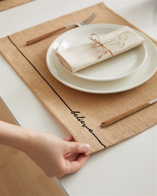 2li Believe Jüt Amerikan Servis 45 x 35 cm