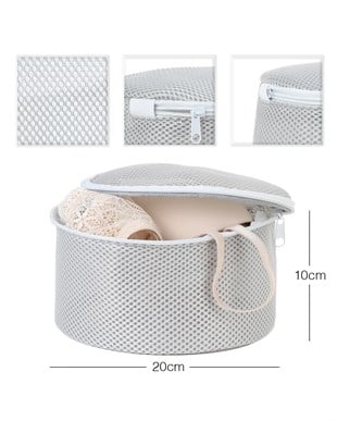 Gri Renk İç Çamaşırı Yıkama Filesi 20 x 10 cm