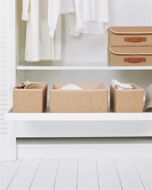Jüt Çekmece İçi Düzenleyici Kutu 1 Adet 28 x 28 x 13 / 1 Adet 28 x 13 x 13 / 2 Adet 14 x 14 x 13 cm