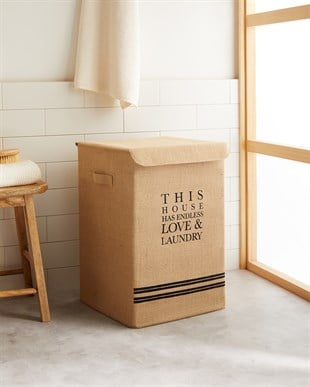 Jüt Çamaşır Kutusu 36 x 36 x 56 cm