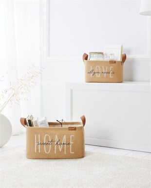 2li Astarlı Jüt Sepet Set