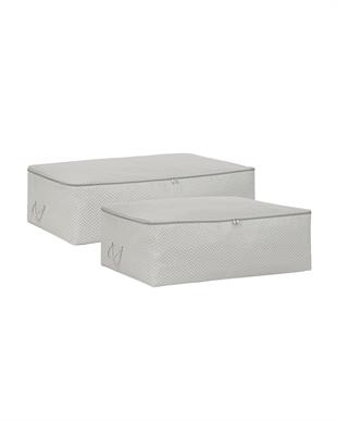 2li Gri Balıksırtı Baza Altı Hurç Set