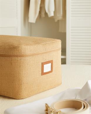 3lü Jüt Baza Altı Hurç Set 1 Adet 52 x 28 x 21 / 2 Adet 62 x 46 x 22 cm